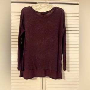 Woman’s large maroon A.n.a shirt.